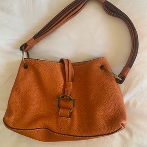 Carolina Herrera Orange Leather Handbag